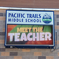 School Sign for Pacific Trails Middle School