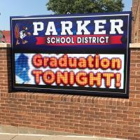 School Sign for Parker Public School