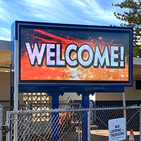 School Sign for Pearl Harbor Elementary School
