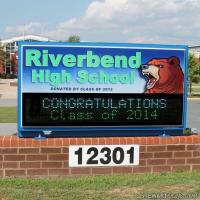 School Sign for Riverbend High School