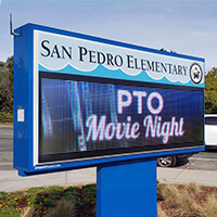 School Sign for San Pedro Elementary