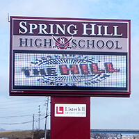 School Sign for Spring Hill High School