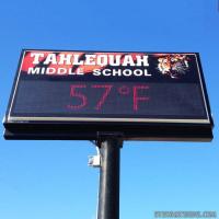 School Sign for Tahlequah Middle School