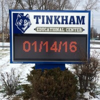 School Sign for Tinkham Educational Center