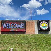 School Sign for Valhalla Union Free School District