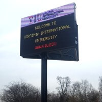 School Sign for Virginia International University