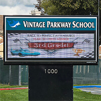 School Sign for Vintage Parkway Elementary School