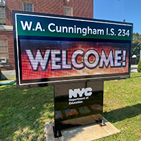 School Sign for I.s. 234 W A Cunningham