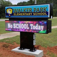 School Sign for Walker Park Elementary School