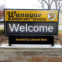 School Sign for Wanaque Elementary School