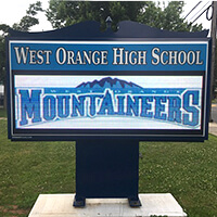 School Sign for West Orange High School