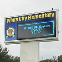 School Sign for White City Elementary