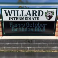 School Sign for Willard Middle School