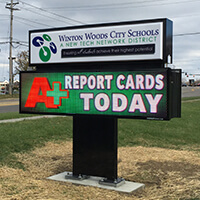 School Sign for Winton Woods City Schools